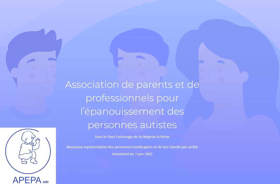 Capture d'écran du nouveau site internet de l'apepa + logo
