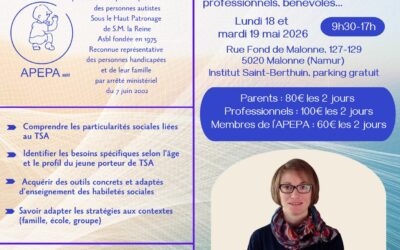 Formation habiletés sociales des jeunes TSA