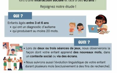 Recherche de participants – enfants autistes de 3 à 6 ans