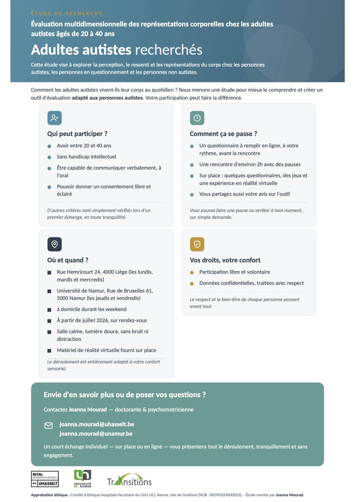 Les représentations corporelles et l'autisme - étude