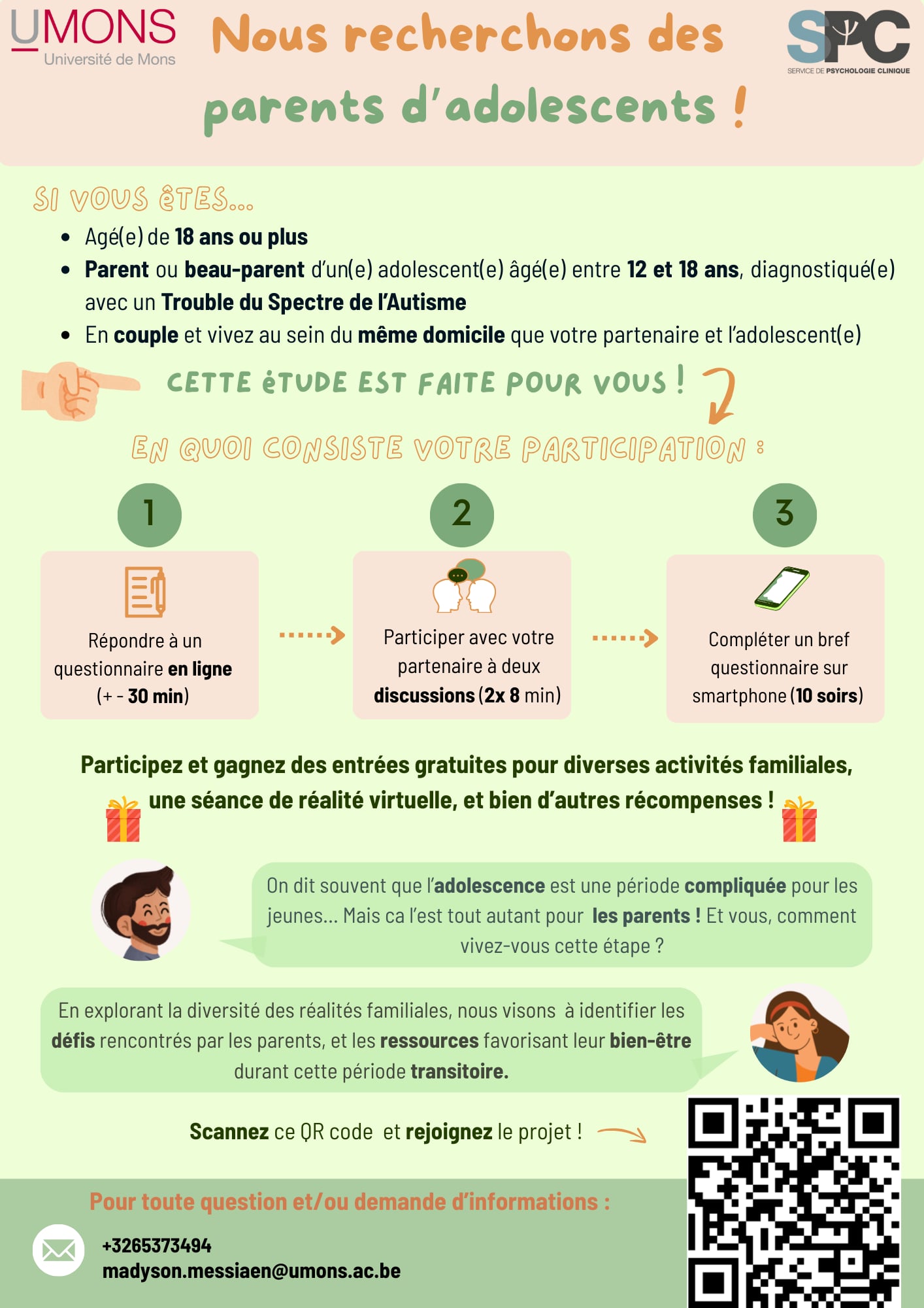 Etude sur le vécu parental à l'adolescence (TSA)